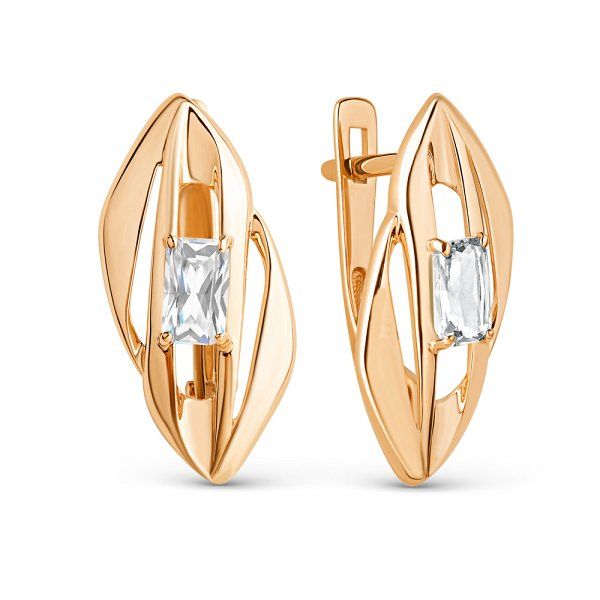 

Серьги из золота TEO MAORI 8020412-5102, фианит, 8020412-5102