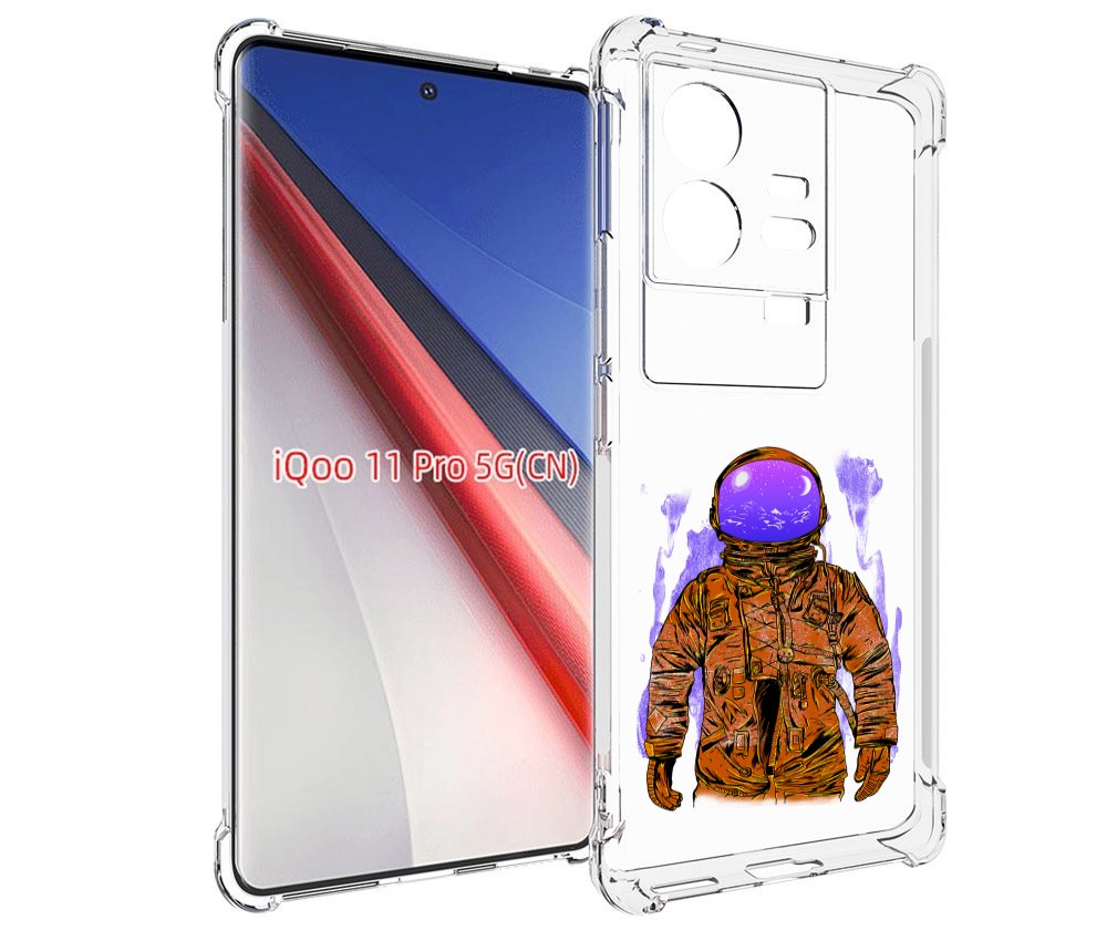 

Чехол бампер MyPads нарисованный мужчина в скафандре для Vivo iQ..., Прозрачный, Tocco