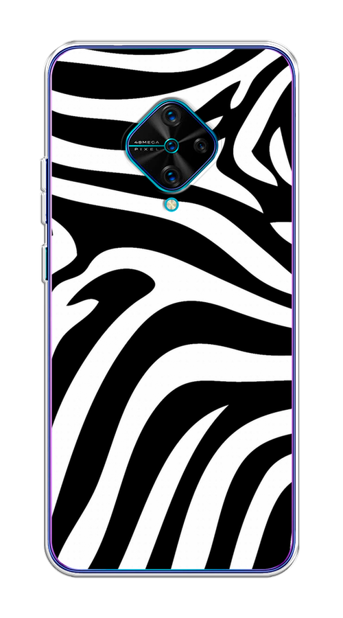

Чехол на Vivo V17/Y9s "Полоски зебры", Черный;белый;бежевый, 262450-1