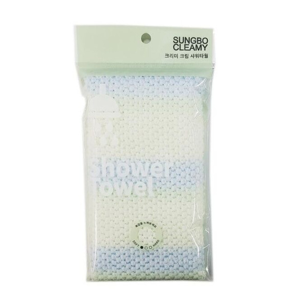 Мочалка для тела SUNG BO CLEAMY с объе мным плетением Шишечки мягкая