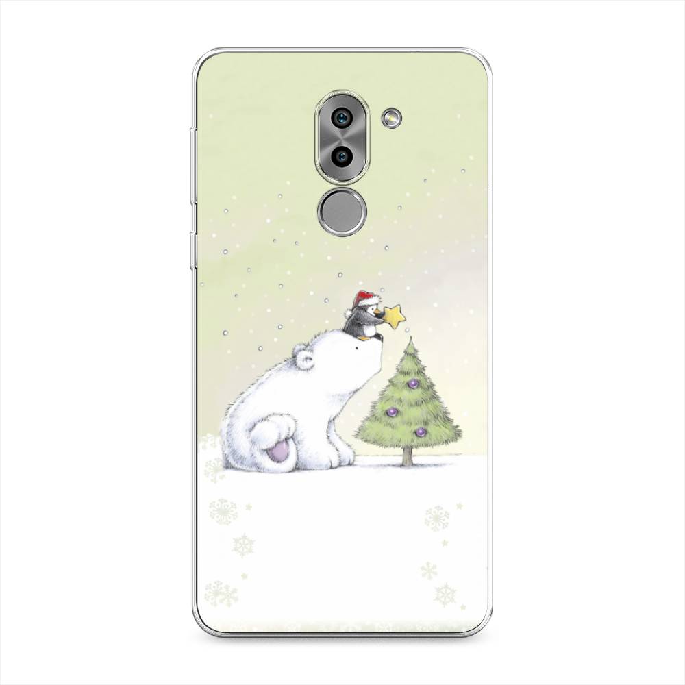 

Чехол на Honor 6X "Украшение елки", Белый;бежевый, 60750-5