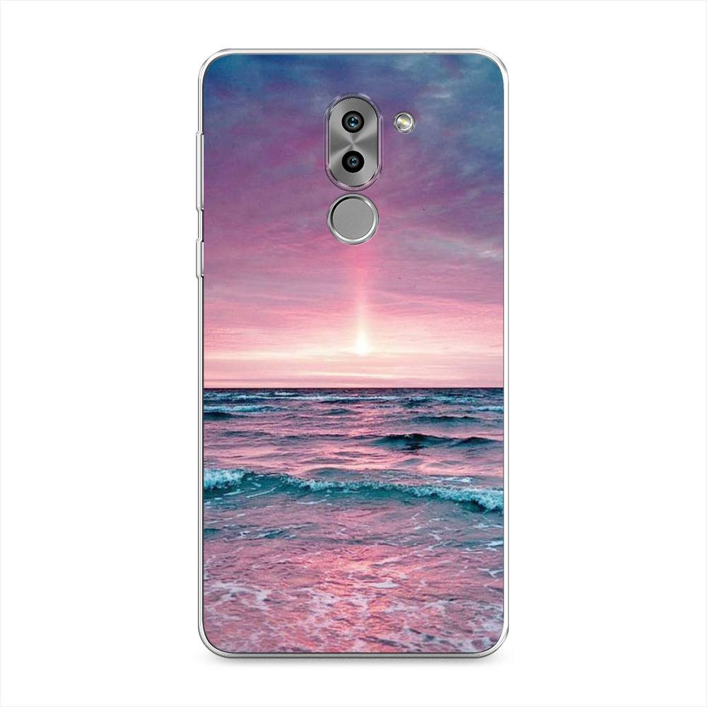 

Чехол на Honor 6X "Восход 3", Розовый;голубой, 60750-2