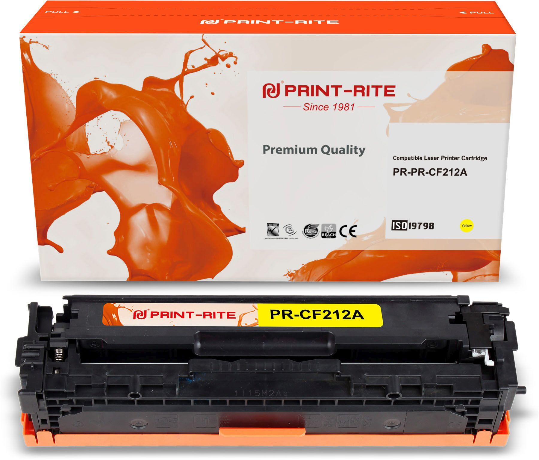 

Картридж для лазерного принтера Print-Rite 1809471 Yellow, совместимый, Желтый