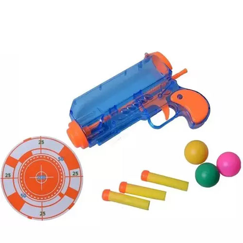 Бластер игрушечный детский DartGum с мягкими снарядами и шарами