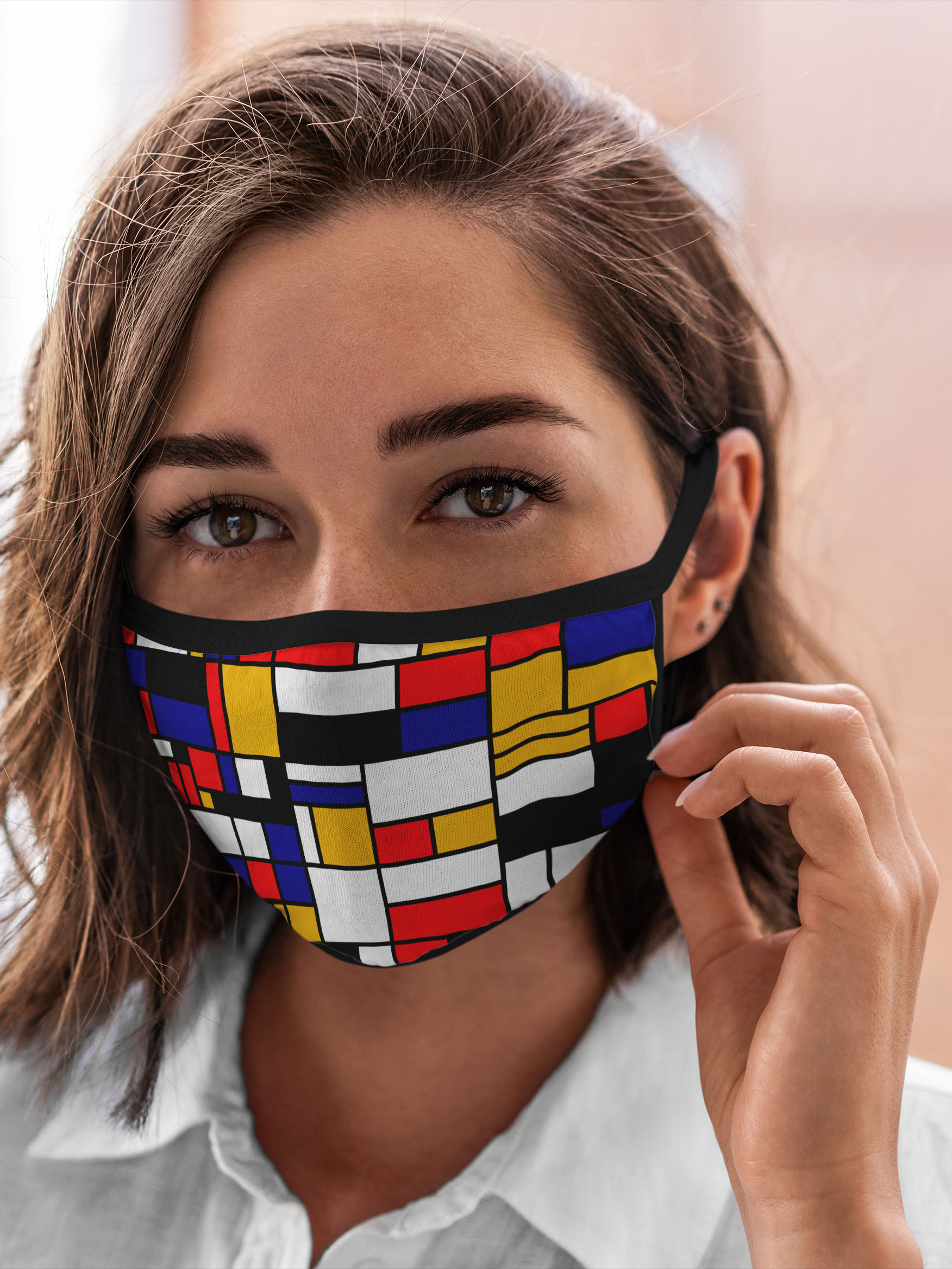 

Многоразовая маска унисекс Burnettie Retro Color Blocking, Разноцветный, Retro Color Blocking