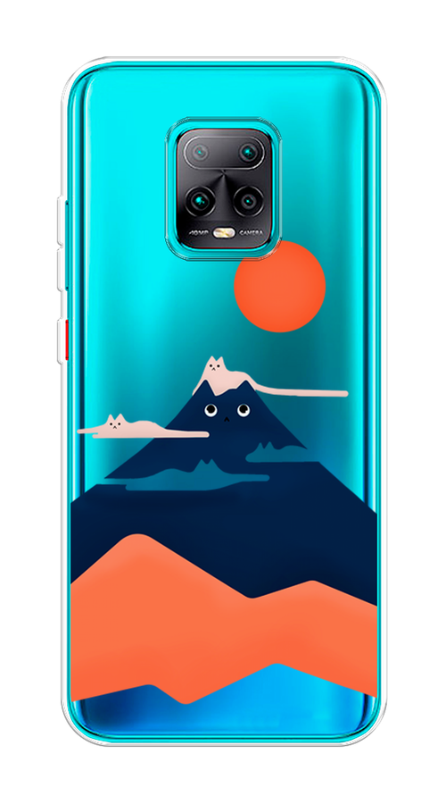 

Чехол на Xiaomi Redmi 10X Pro 5G "Кот-гора", Черный;оранжевый, 38650-4