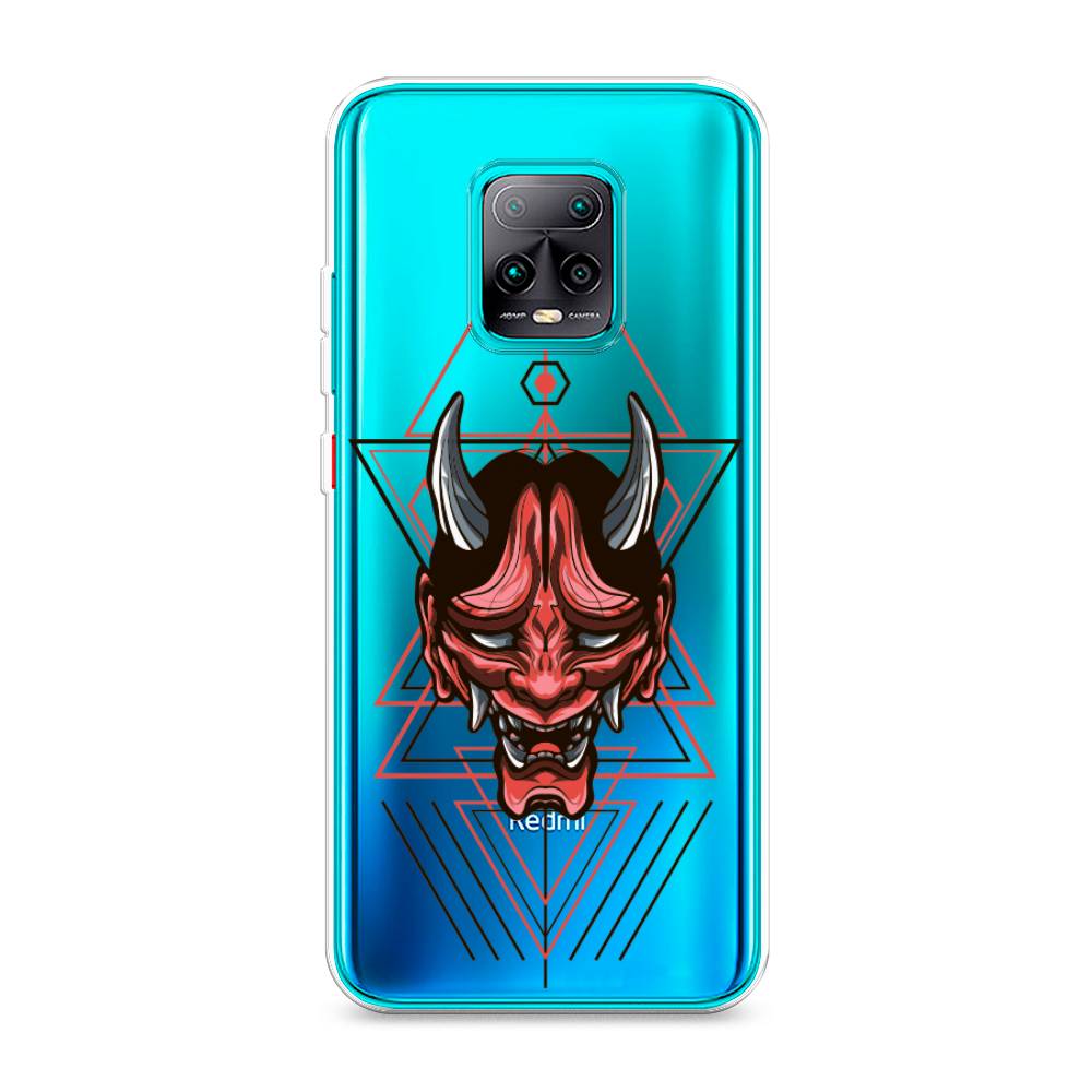 

Чехол на Xiaomi Redmi 10X Pro 5G "Hanya Oni mask", Серый;красный;черный, 38650-4