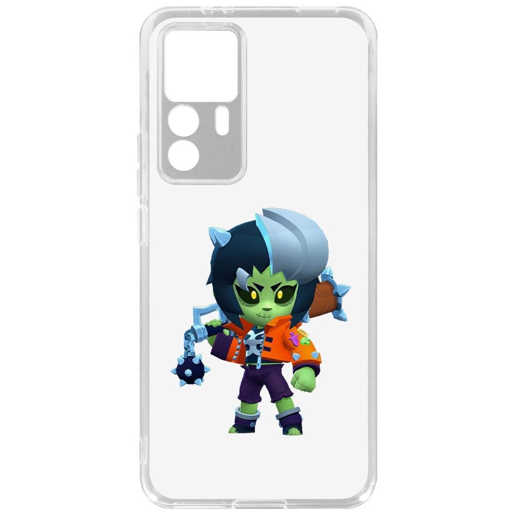 

Чехол-накладка Brawl Stars-ЗомБиби для Xiaomi 12T Pro, Прозрачный