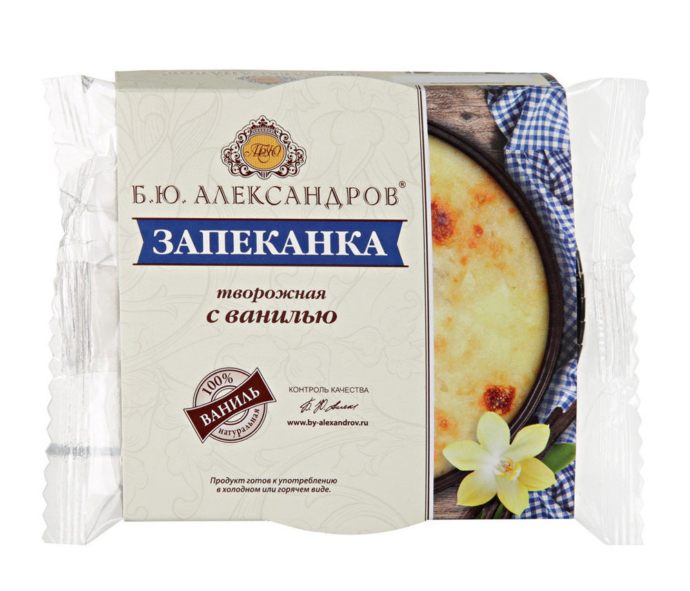 Запеканка Б.Ю. Александров творожная с ванилью 16% 100 г