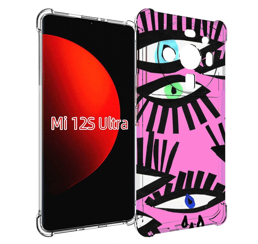 

Чехол MyPads глазки абстракция для Xiaomi 12S Ultra, Прозрачный, Tocco