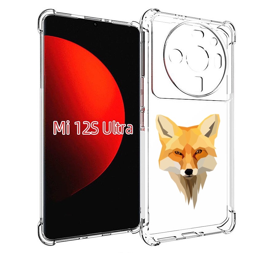 

Чехол MyPads голова-лисы для Xiaomi 12S Ultra, Прозрачный, Tocco