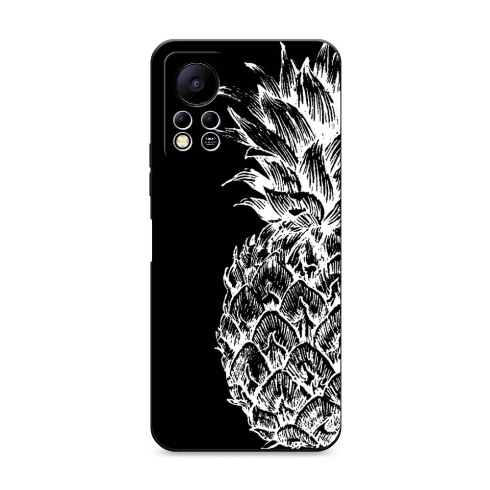 

Чехол Awog на Infinix HOT 11S NFC / Инфиникс Хот 11S NFC "Ананас графика белая", Белый