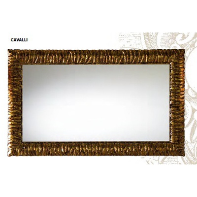 фото Зеркало 120 см cezares cavalli 1200x30x750 noce/foglia oro