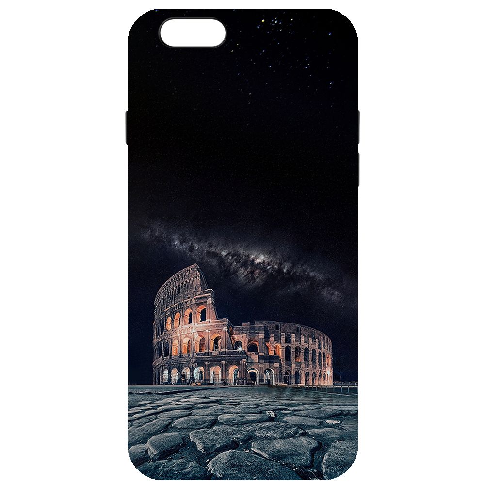 

Чехол-накладка Krutoff Soft Case Италия, Колизей для iPhone 66s черный