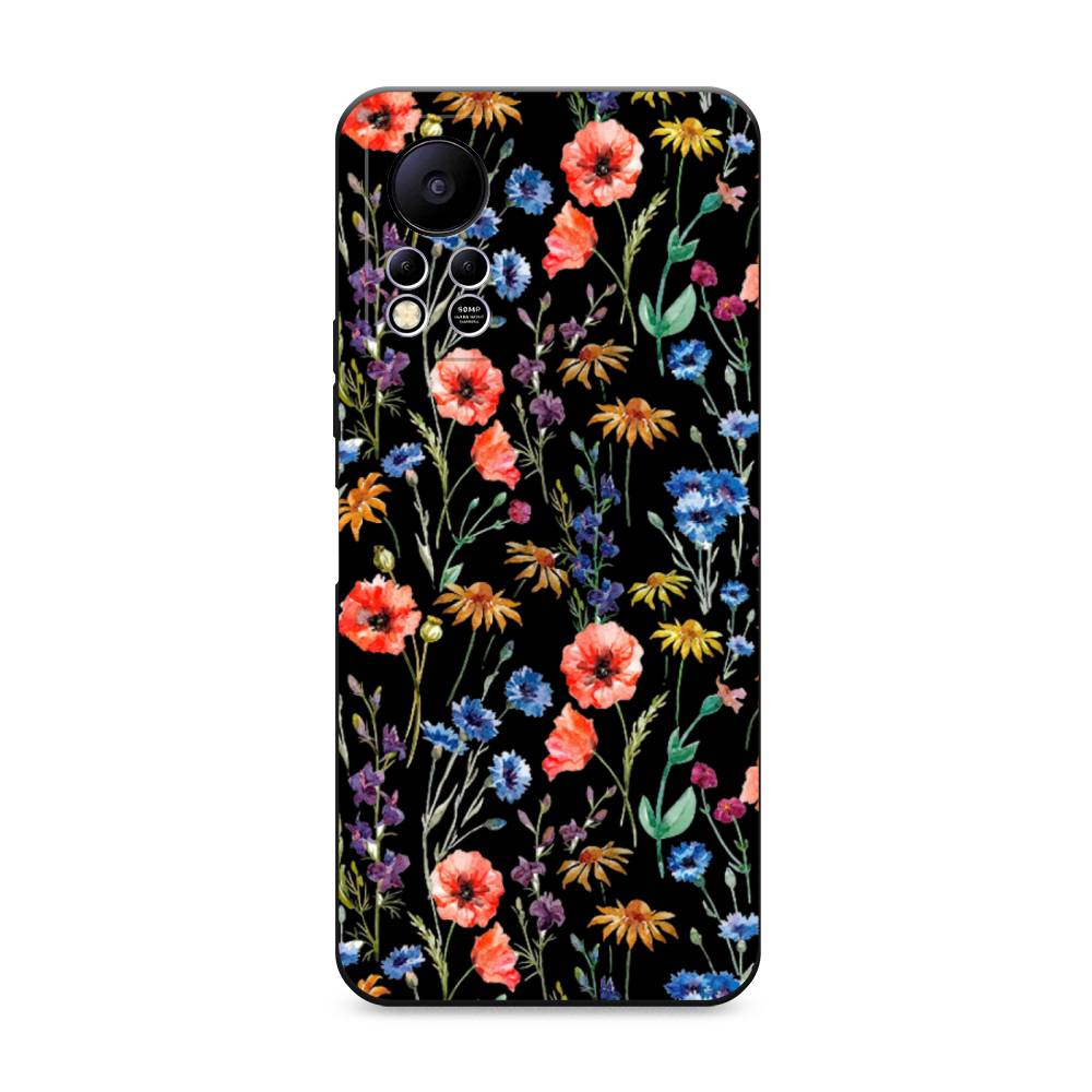 

Чехол Awog "Маки и васильки фон" на Infinix HOT 11S NFC / Инфиникс Хот 11S NFC