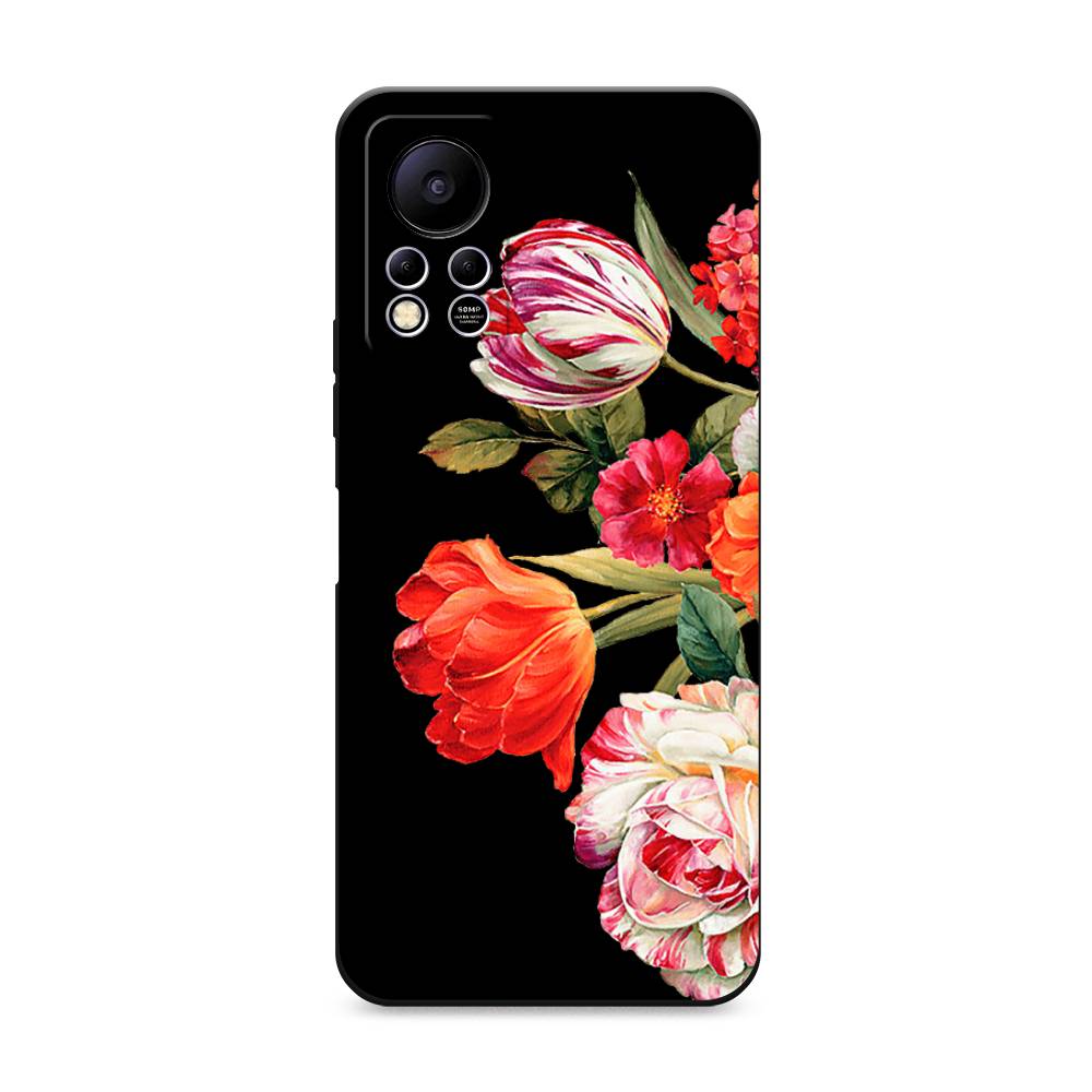 

Чехол Awog на Infinix HOT 11S NFC / Инфиникс Хот 11S NFC "Весенний букет", Красный;розовый;зеленый