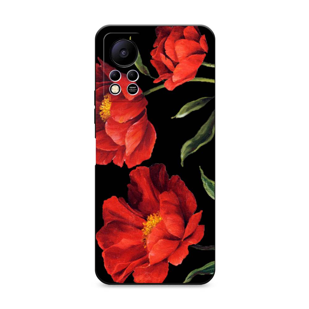 

Чехол Awog на Infinix HOT 11S NFC / Инфиникс Хот 11S NFC "Красные маки", Красный
