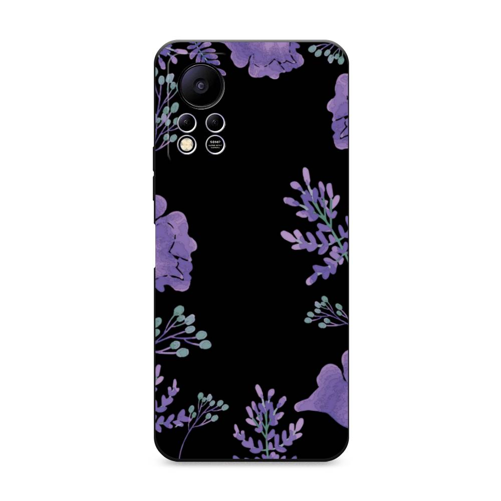 

Чехол Awog на Infinix HOT 11S NFC / Инфиникс Хот 11S NFC "Сиреневая цветочная рамка", Прозрачный;фиолетовый