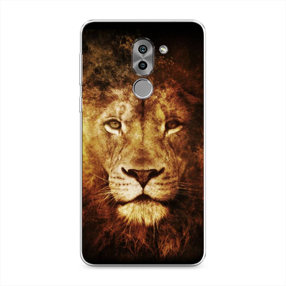 

Чехол на Honor 6X "Лев", Черный;коричневый;желтый, 60750-6