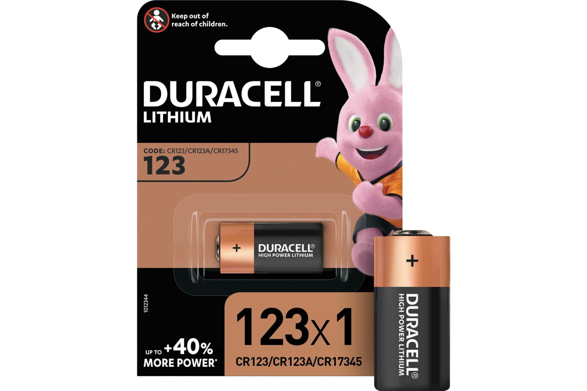 фото Элемент питания литиевый cr123 bp-1 ultra (блист.1шт) duracell a0001263