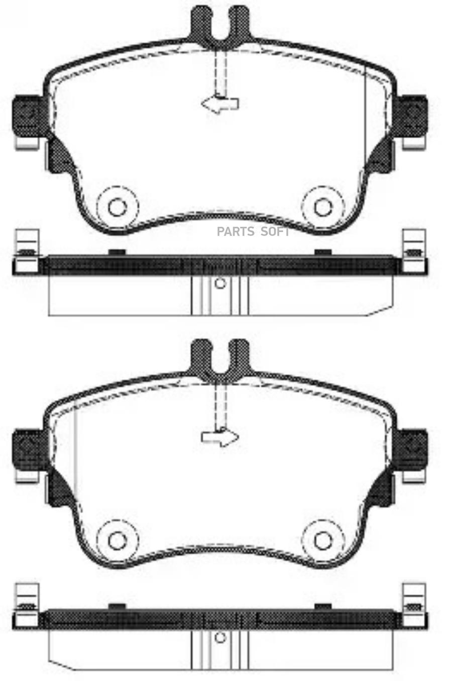 

Колодки Дисковые П Mb W246 1.8/Cdi 11> Remsa 148708 1487 08