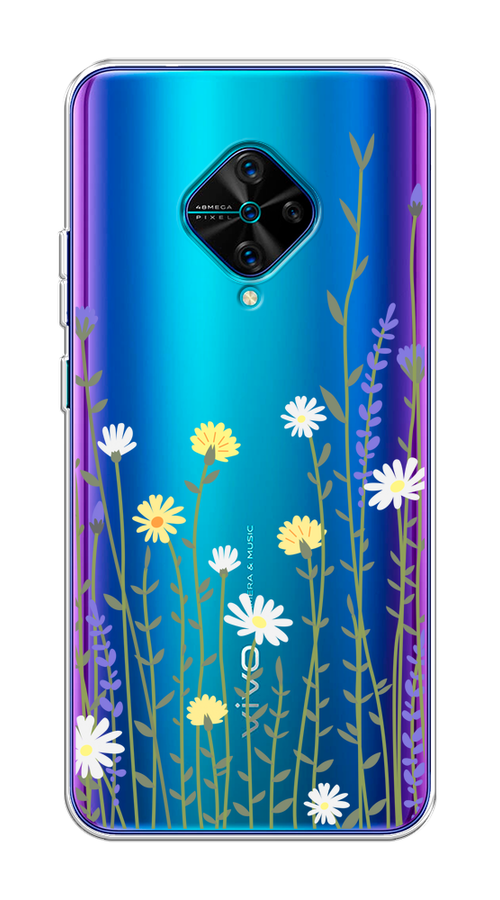 

Чехол на Vivo V17/Y9s "Ромашка и лаванда", Зеленый;желтый;прозрачный, 262450-1