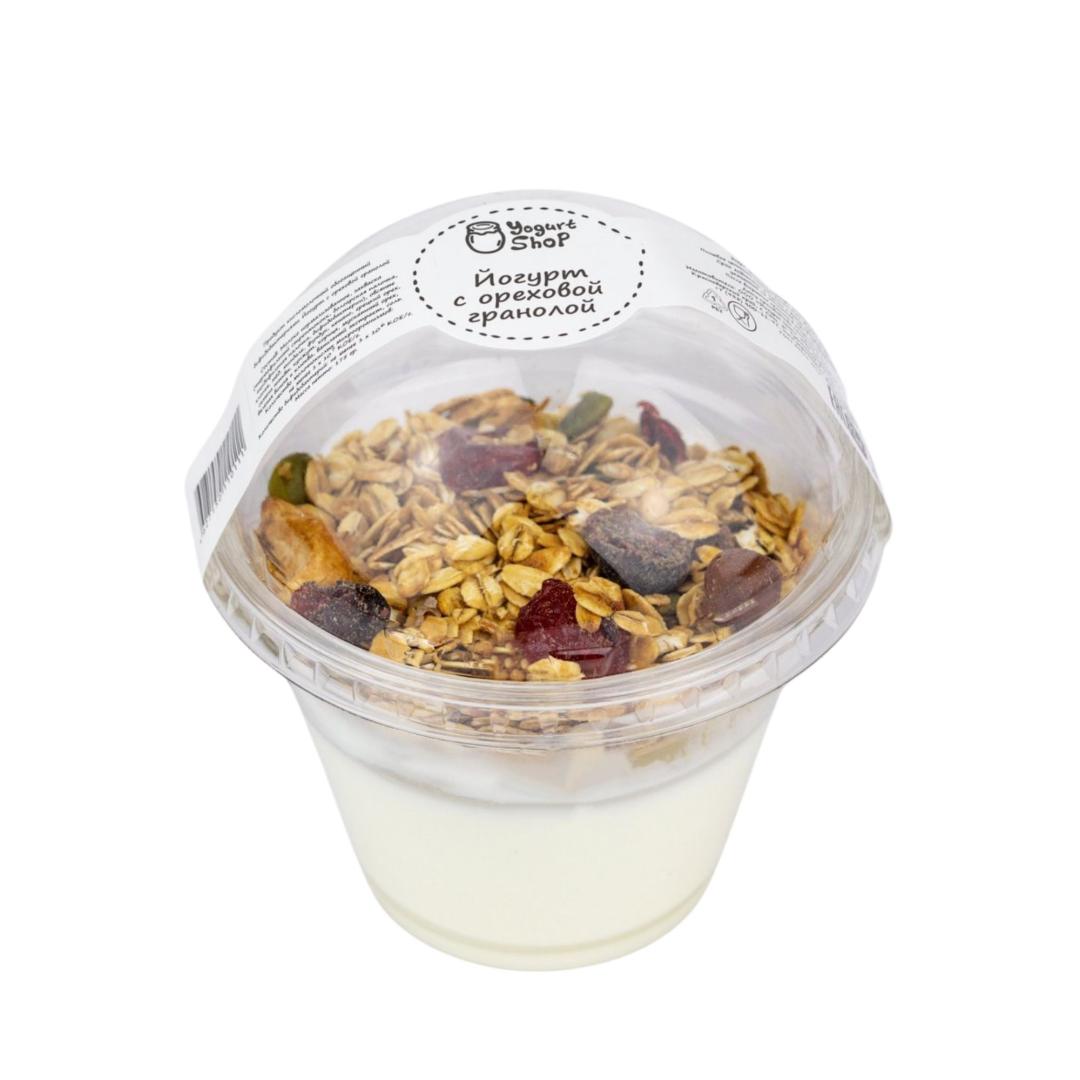 

Йогурт Yogurt Shop с ореховой гранолой обогащенный бифидобактериями 7,6% 175 г
