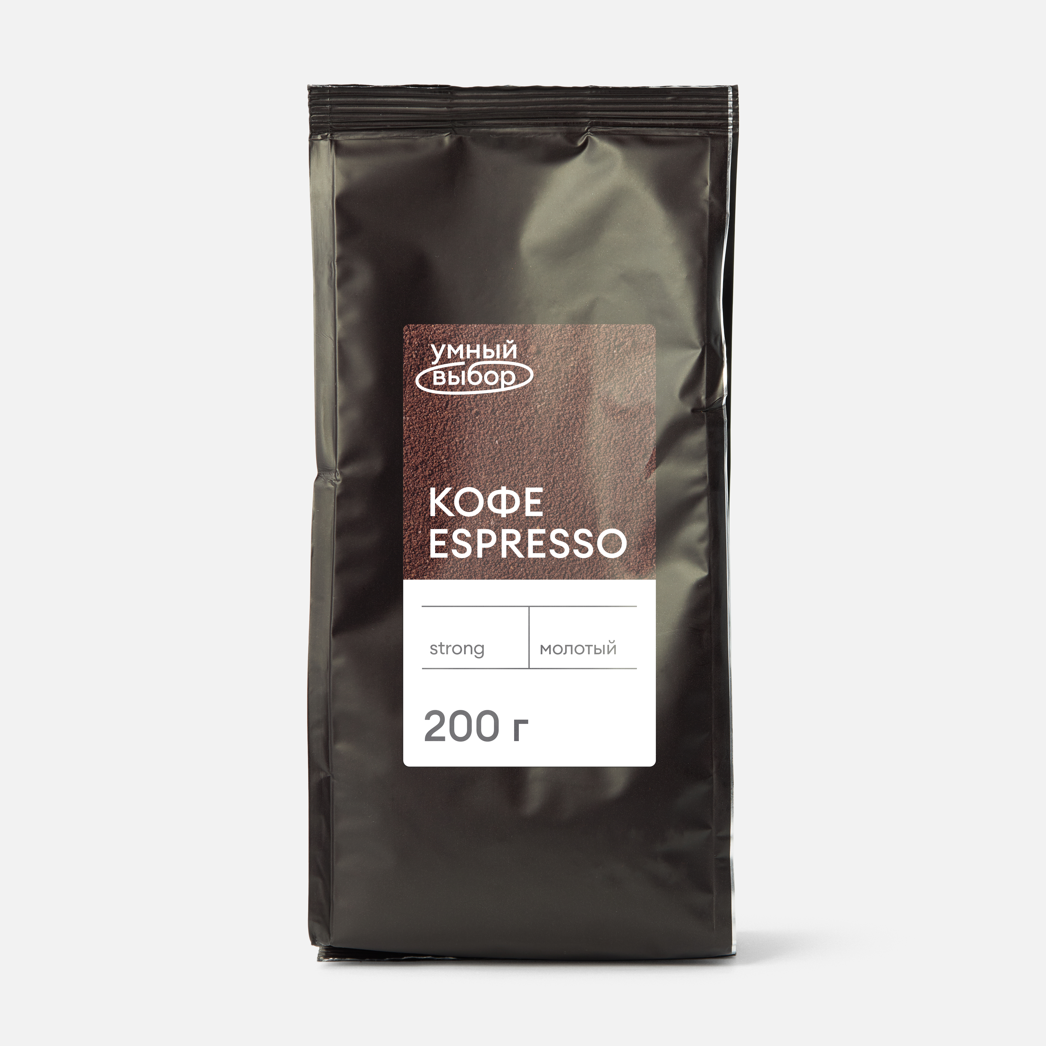 

Кофе молотый Умный выбор Espresso Strong, 200 г