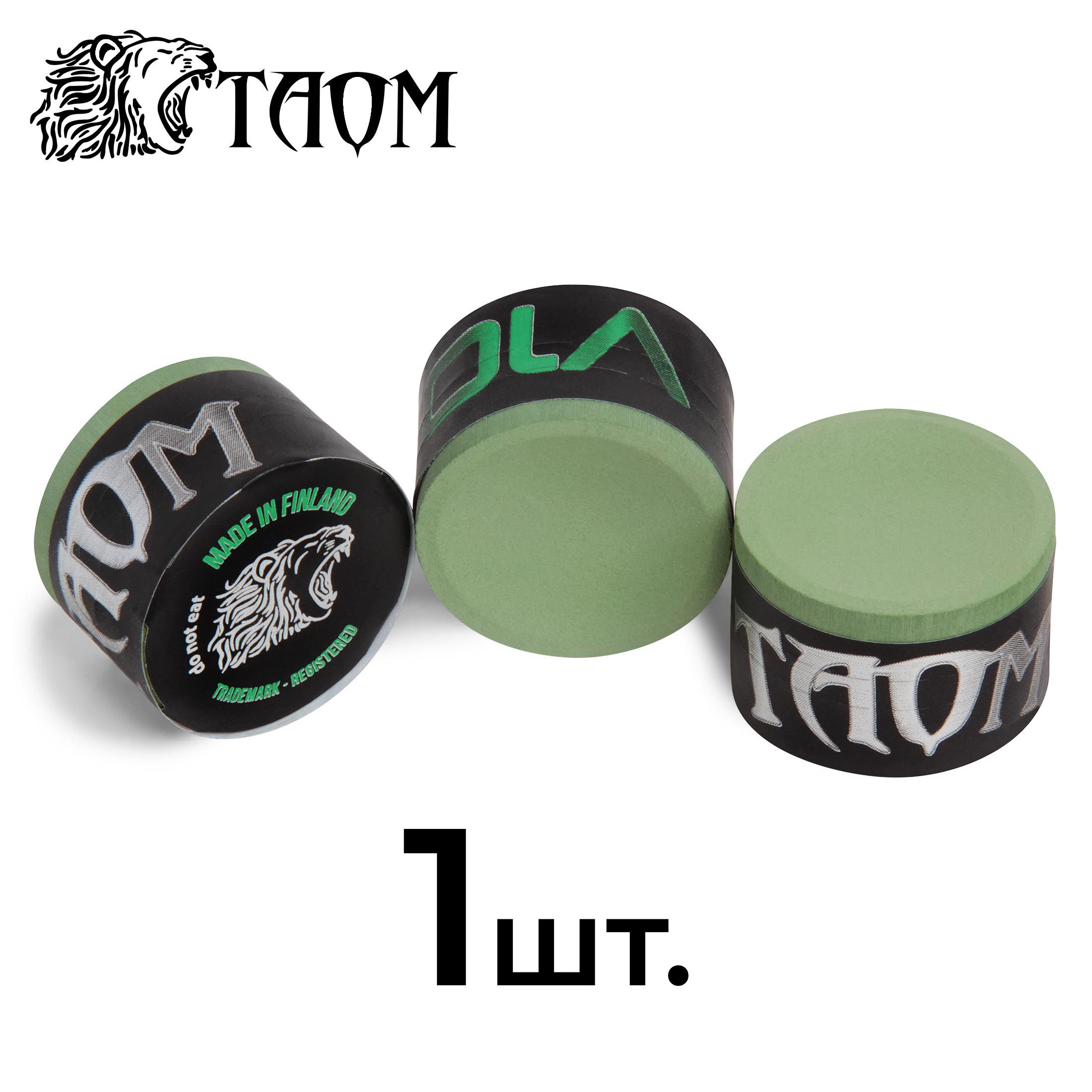 Мел для бильярда Taom V10 Chalk Green, 1 шт.