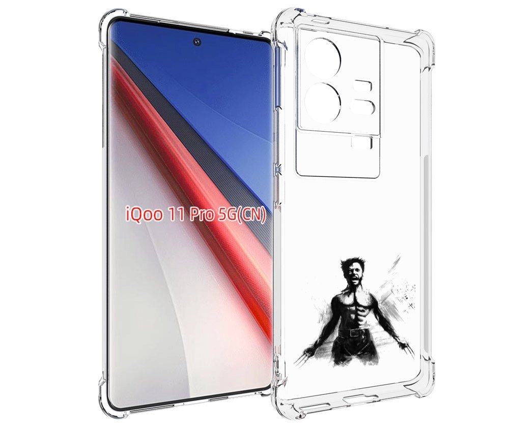 

Чехол бампер MyPads росомаха для Vivo iQOO 11 Pro противоударный, Прозрачный, Tocco