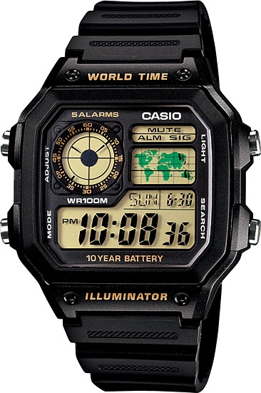 

Наручные часы мужские Casio illuminator AE-1200WH-1B, AE-1200WH-1B