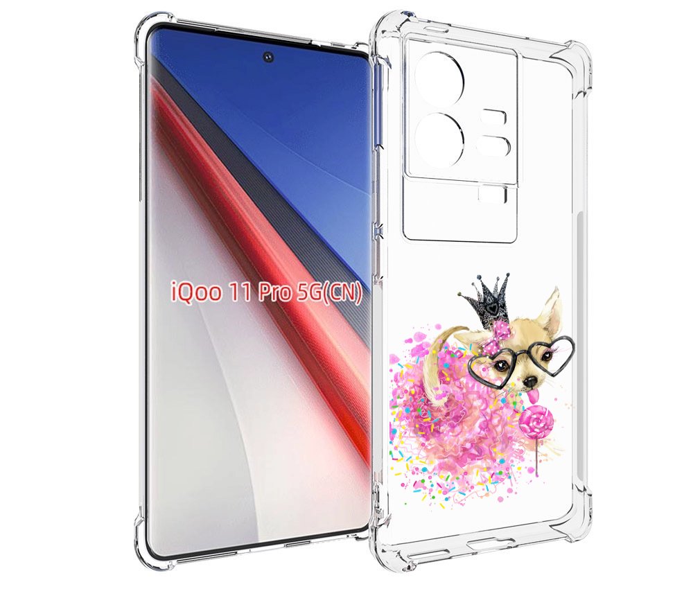 

Чехол бампер MyPads сладкая принцесса для Vivo iQOO 11 Pro проти..., Прозрачный, Tocco
