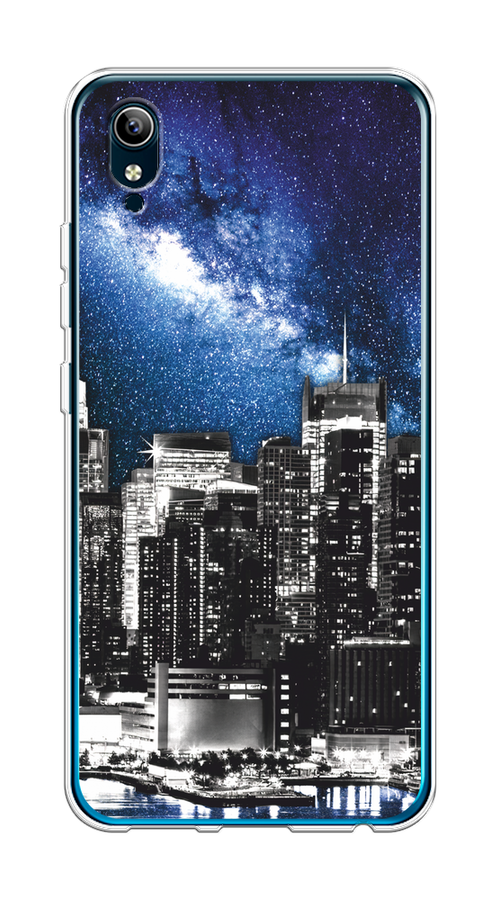 

Чехол на Vivo Y91c/Y1s "Космический Нью-Йорк", Синий;серый, 263250-1