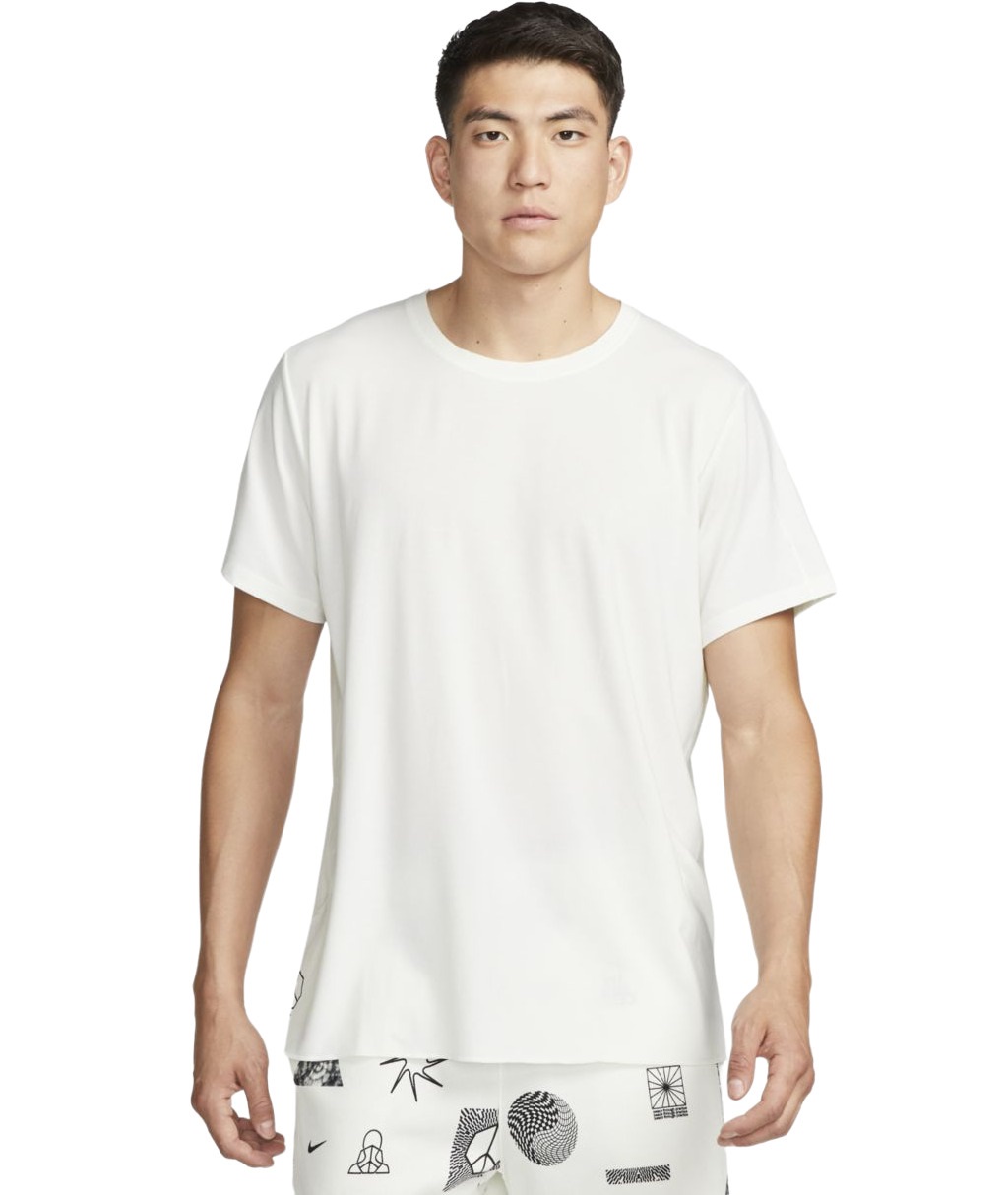 

Футболка мужская Nike DM8141-133 белая M, Белый, M Yoga Dri-Fit Short-Sleeve Top