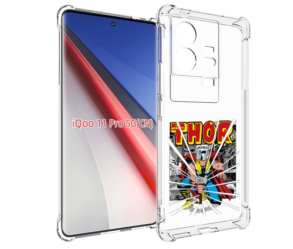 

Чехол бампер MyPads тор рисунок для Vivo iQOO 11 Pro противоударный, Прозрачный, Tocco