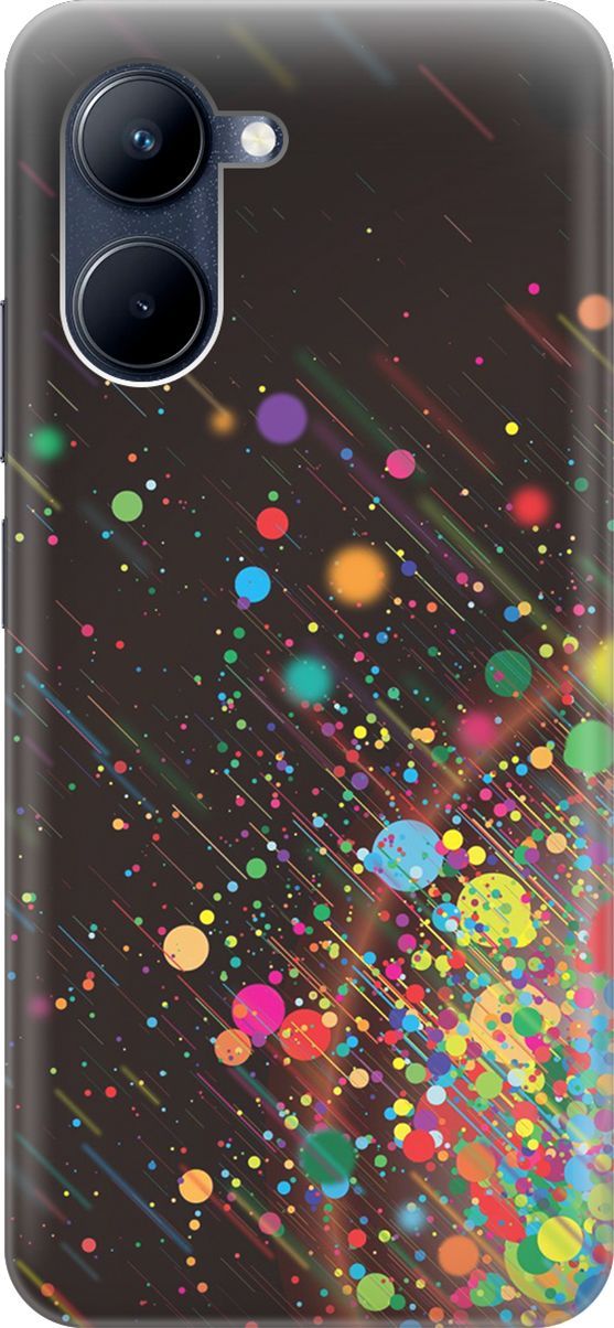 

Силиконовый чехол на realme C33 с принтом "Яркое настроение", Зеленый;красный, 1573300