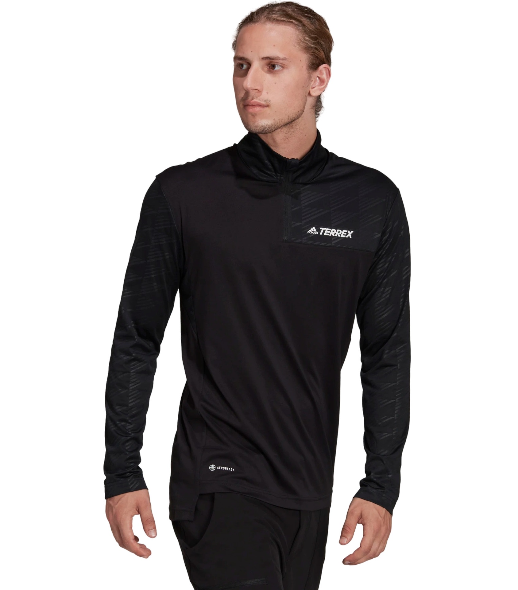 

Лонгслив мужской Adidas H53391 черный XL, Mt Half Zip Ls