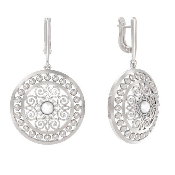 

Серьги подвески из серебра TEO MAORI 81030282-01150-2S, жемчуг культивированный/фианит, 81030282-01150-2S