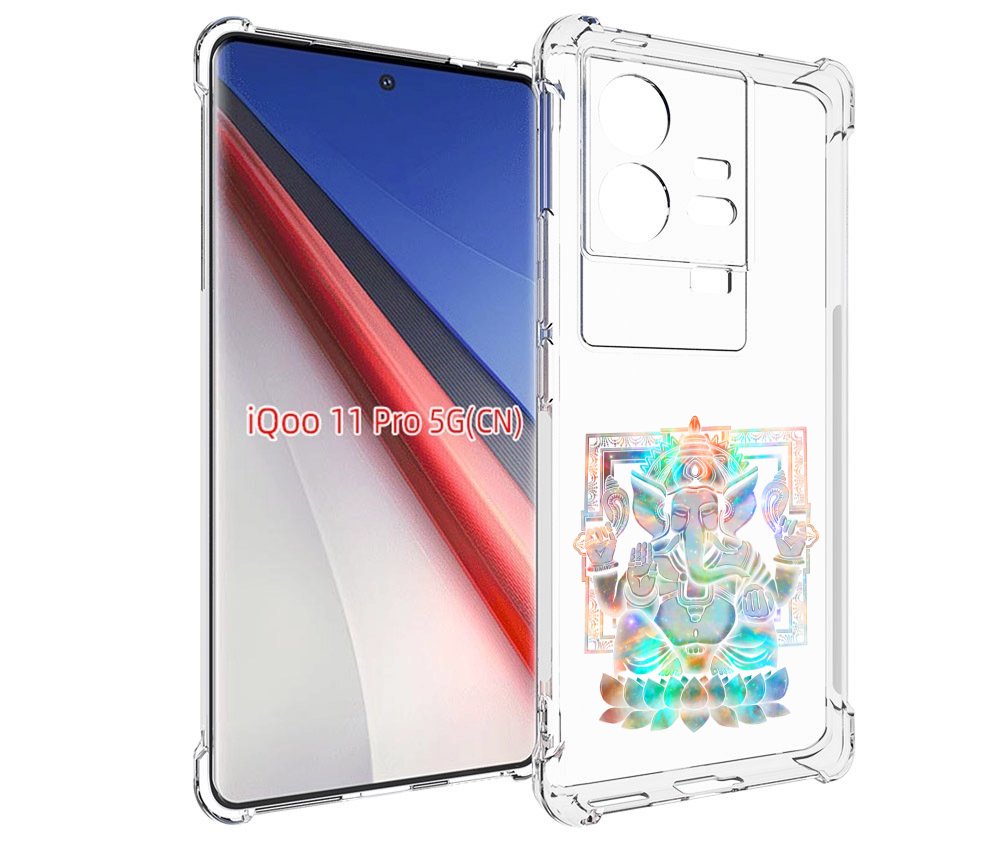 

Чехол бампер MyPads умный слон для Vivo iQOO 11 Pro противоударный, Прозрачный, Tocco