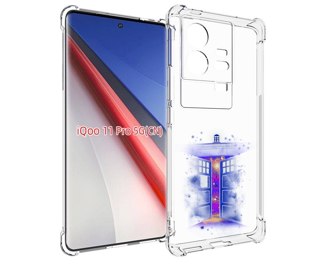 

Чехол бампер MyPads фиолетовый уголок абстракция для Vivo iQOO 1..., Прозрачный, Tocco