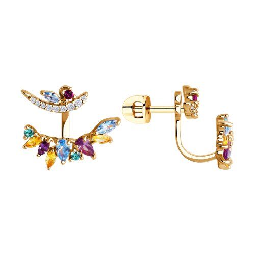

Серьги из серебра TEO MAORI 893022430, фианит, 893022430