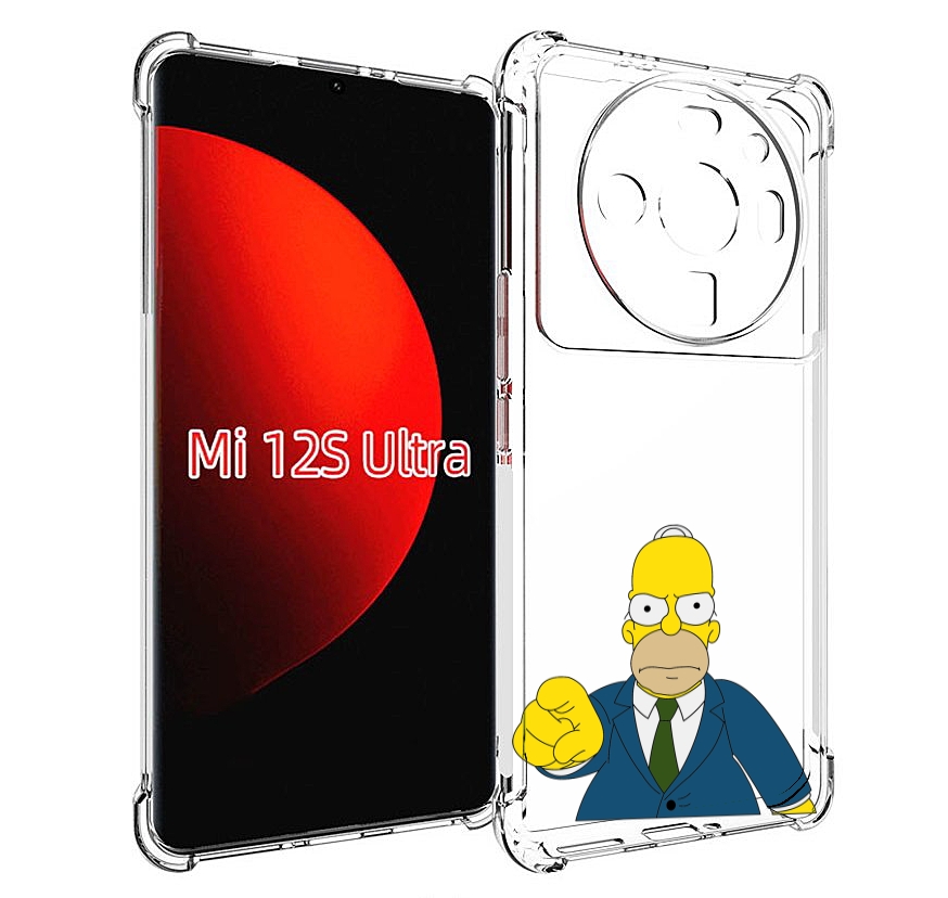 

Чехол MyPads гомер-злой для Xiaomi 12S Ultra, Прозрачный, Tocco
