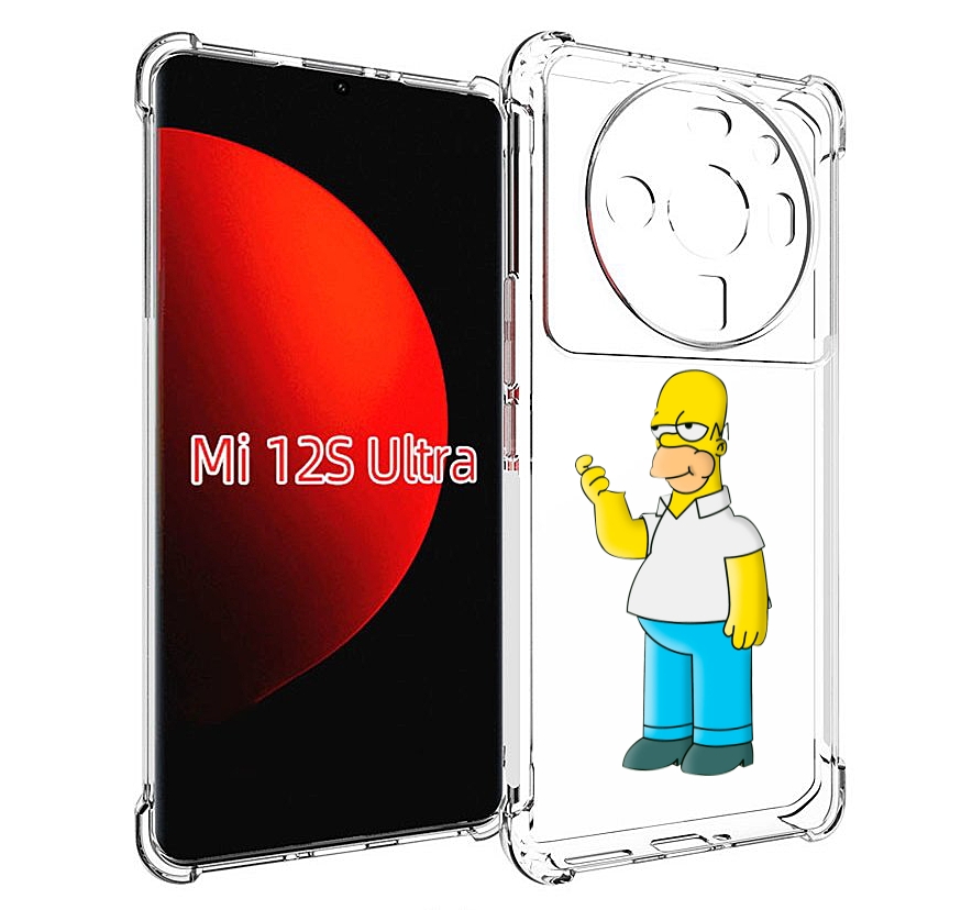 

Чехол MyPads гомер-симпсон для Xiaomi 12S Ultra, Прозрачный, Tocco