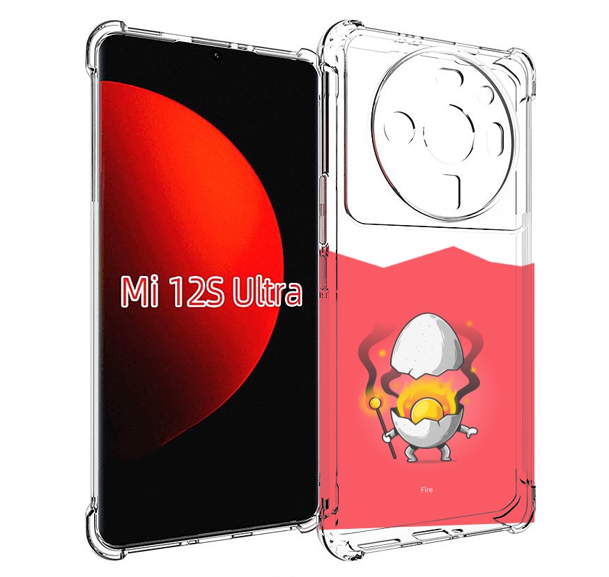 

Чехол MyPads горелое яйцо для Xiaomi 12S Ultra, Прозрачный, Tocco