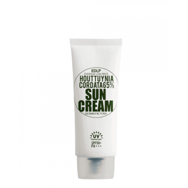 Крем солнцезащитный Derma Factory Houttuynia cordata 65% sun cream 50мл