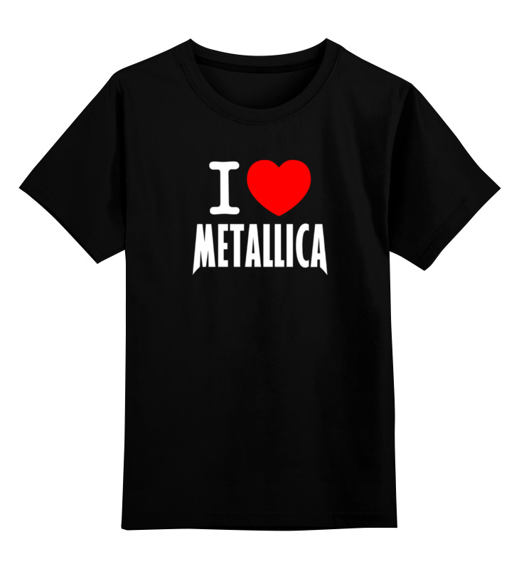 

Футболка детская Printio «i love metallica» цв. черный р. 164, «i love metallica»