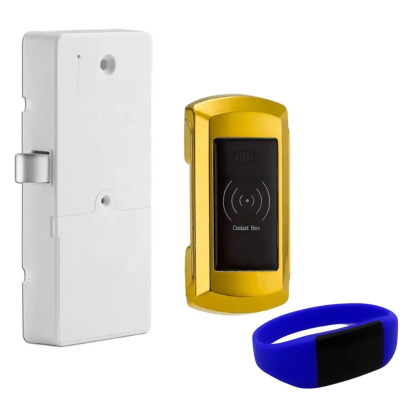 Электронный замок для шкафчиков SAFEBURG F29 RFID GOLD блокиратор для выдвижных шкафчиков