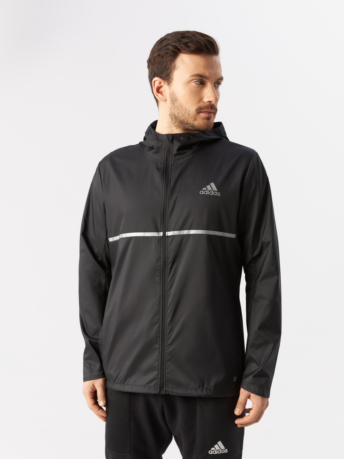 

Ветровка мужская Adidas Own The Run H58592 черная XS, Черный, Own The Run