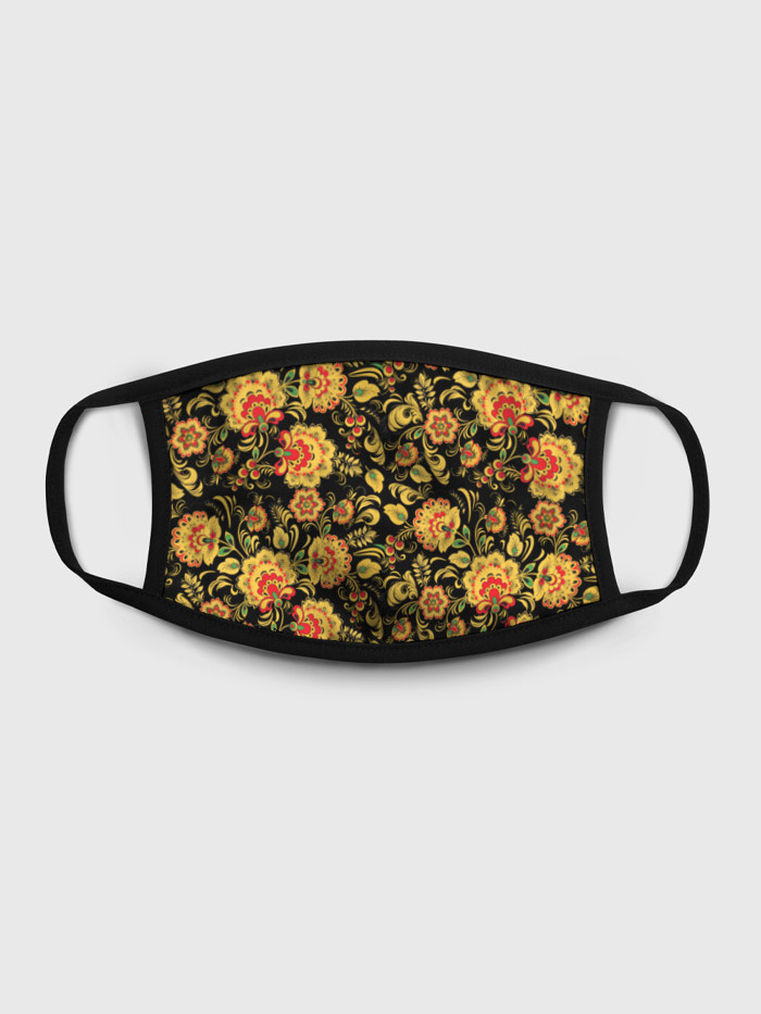 

Многоразовая маска унисекс Burnettie Хохлома, Разноцветный, Хохлома