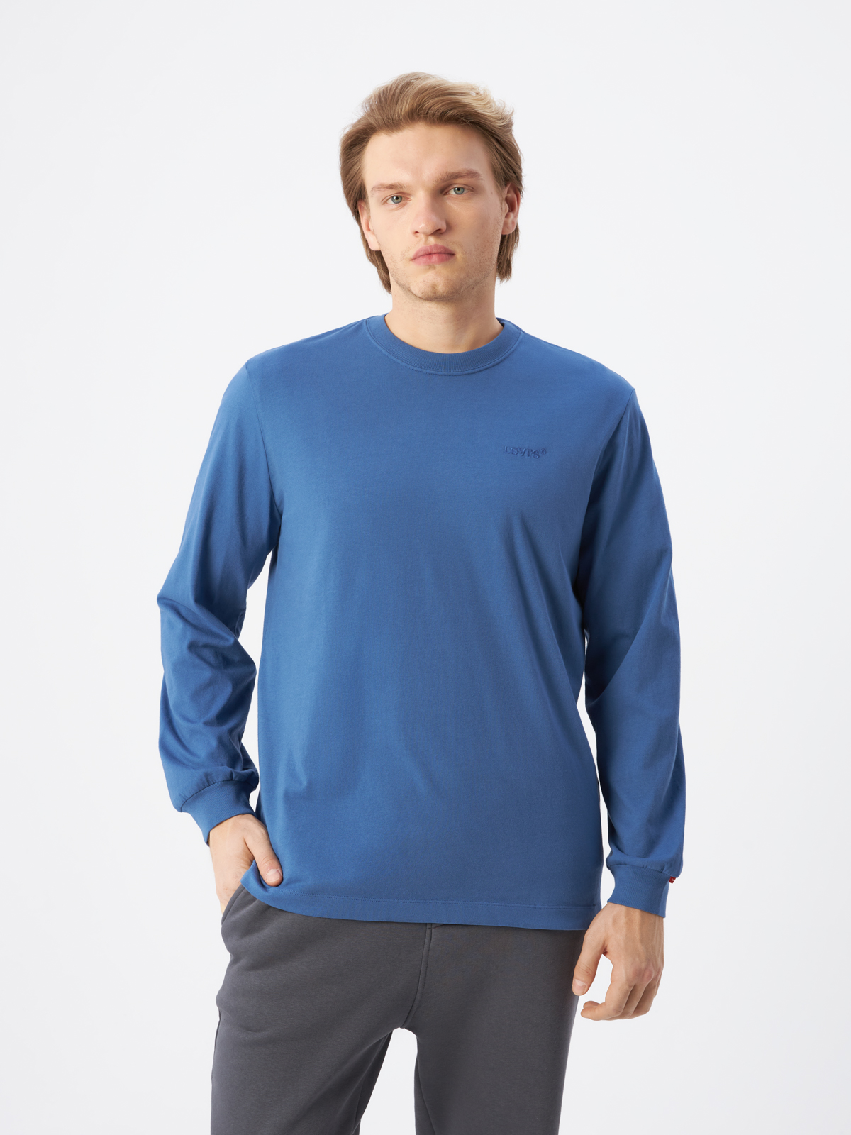 

Лонгслив мужской Levi's A0642-0030 синий L, A0642-0030